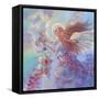 Angel with Flower Garland-Judy Mastrangelo-Framed Stretched Canvas