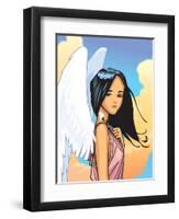 Angel With FLower-Harry Briggs-Framed Premium Giclee Print
