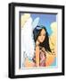 Angel With FLower-Harry Briggs-Framed Premium Giclee Print