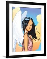 Angel With FLower-Harry Briggs-Framed Giclee Print