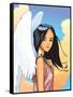 Angel With FLower-Harry Briggs-Framed Stretched Canvas