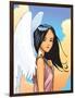 Angel With FLower-Harry Briggs-Framed Giclee Print