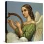 Angel with Harp-null-Stretched Canvas