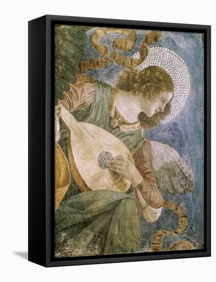 Angel with Lute-Melozzo da Forlí-Framed Stretched Canvas