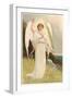 Angel with Palm Frond-null-Framed Art Print