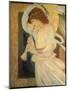 Angel with Shofar-null-Mounted Giclee Print