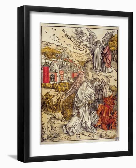 Angel with the Key of the Abyss, 1498-Albrecht Dürer-Framed Giclee Print