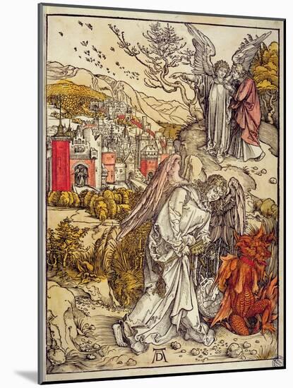 Angel with the Key of the Abyss, 1498-Albrecht Dürer-Mounted Giclee Print