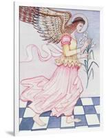 Angel with Tiger Lily, 1995-Gillian Lawson-Framed Giclee Print