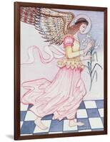 Angel with Tiger Lily, 1995-Gillian Lawson-Framed Giclee Print