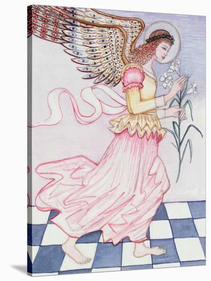 Angel with Tiger Lily, 1995-Gillian Lawson-Stretched Canvas