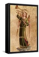 Angel with Trumpet-Fra Angelico-Framed Stretched Canvas