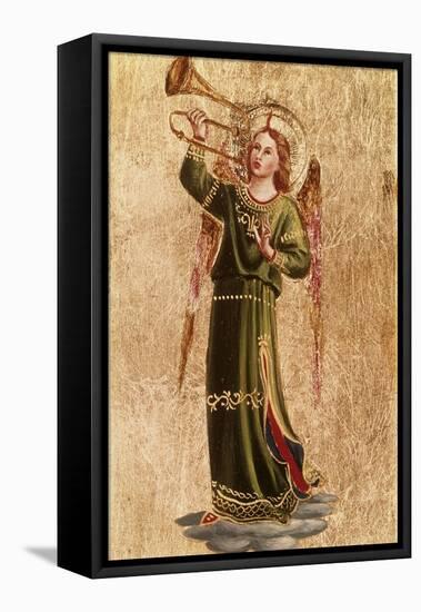 Angel with Trumpet-Fra Angelico-Framed Stretched Canvas