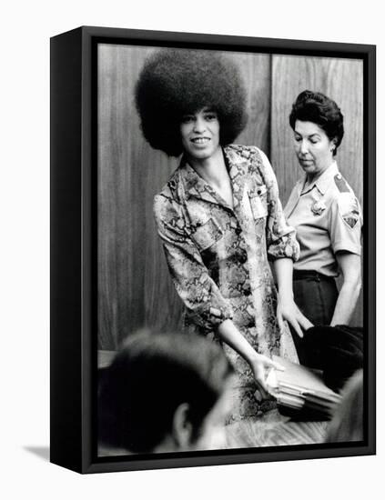 Angela Davis (B1944) American Black Activist, Here in 1972 During Her Trial-null-Framed Stretched Canvas