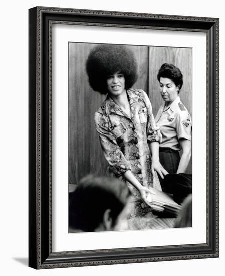 Angela Davis (B1944) American Black Activist, Here in 1972 During Her Trial-null-Framed Photo