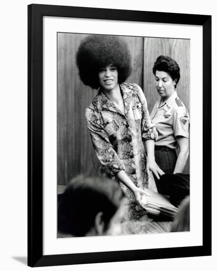 Angela Davis (B1944) American Black Activist, Here in 1972 During Her Trial-null-Framed Photo