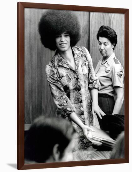 Angela Davis (B1944) American Black Activist, Here in 1972 During Her Trial-null-Framed Photo