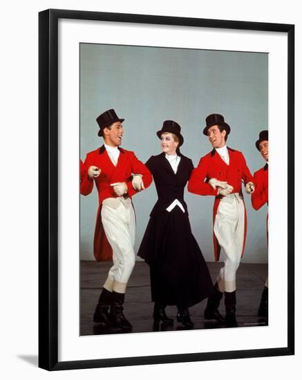 Angela Lansbury Performing with Others in the Musical "Mame"-Bill Ray-Framed Premium Photographic Print