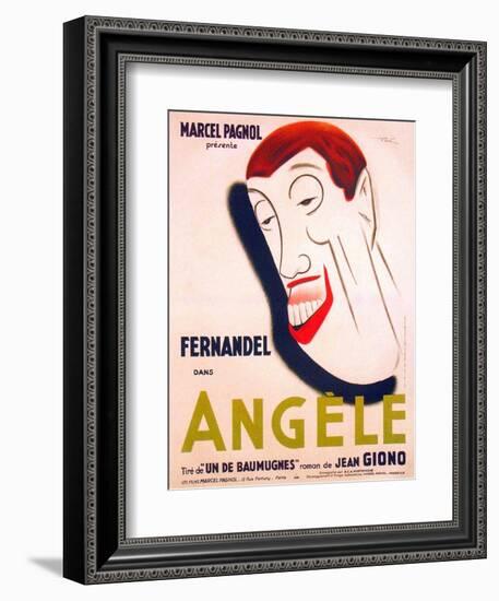 Angele, French poster art, Fernandel, 1934-null-Framed Art Print