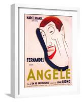 Angele, French poster art, Fernandel, 1934-null-Framed Art Print