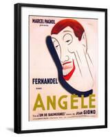 Angele, French poster art, Fernandel, 1934-null-Framed Art Print