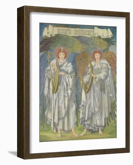 Angeli Laudantes-Edward Burne-Jones-Framed Giclee Print