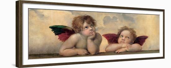 Angeli - Madonna Sistina-Raffaello Sanzio-Framed Premium Giclee Print