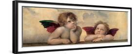 Angeli - Madonna Sistina-Raffaello Sanzio-Framed Premium Giclee Print