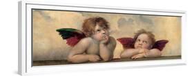 Angeli - Madonna Sistina-Raffaello Sanzio-Framed Premium Giclee Print