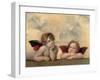 Angeli - Madonna Sistina-Raffaello Sanzio-Framed Art Print