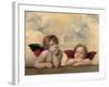 Angeli - Madonna Sistina-Raffaello Sanzio-Framed Art Print