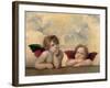 Angeli - Madonna Sistina-Raffaello Sanzio-Framed Art Print