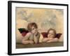 Angeli - Madonna Sistina-Raffaello Sanzio-Framed Art Print