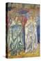 Angeli Ministrantes (Design for a Window in Salisbury Cathedral)-Edward Burne-Jones-Stretched Canvas