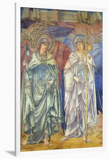 Angeli Ministrantes (Design for a Window in Salisbury Cathedral)-Edward Burne-Jones-Framed Giclee Print