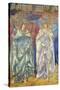 Angeli Ministrantes (Design for a Window in Salisbury Cathedral)-Edward Burne-Jones-Stretched Canvas