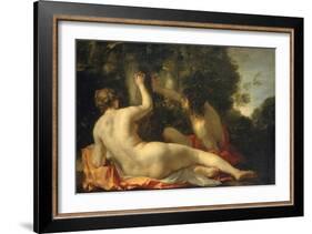 Angelica and Medoro, c.1630-Jacques Blanchard-Framed Giclee Print