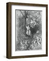 Angelica and Medoro, from the Frenzy of Orlando-Gustave Doré-Framed Giclee Print