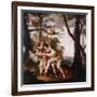 Angelica and Medoro (Oil on Canvas)-Laurent de La Hyre-Framed Giclee Print
