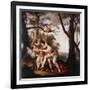 Angelica and Medoro (Oil on Canvas)-Laurent de La Hyre-Framed Giclee Print