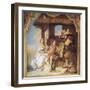 Angelica and Medoro Taking Leave of Peasants-Giambattista Tiepolo-Framed Giclee Print