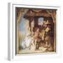 Angelica and Medoro Taking Leave of Peasants-Giambattista Tiepolo-Framed Giclee Print