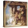 Angelica and Medoro Taking Leave of Peasants-Giambattista Tiepolo-Stretched Canvas