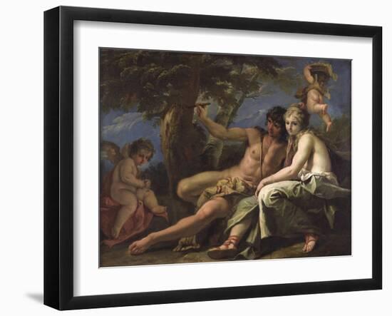 Angelica and Medoro-Sebastiano Ricci-Framed Giclee Print