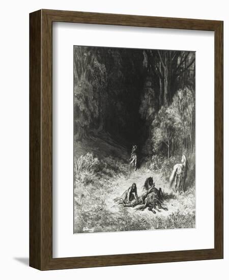 Angelica Comforts Sacripante, from the Frenzy of Orlando-Paul Jonnard-Framed Giclee Print