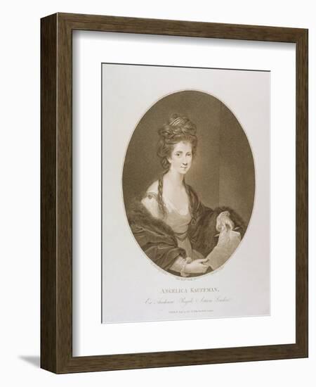 Angelica Kauffman, after Reynolds, 1780 (Stipple Engraving)-Francesco Bartolozzi-Framed Giclee Print