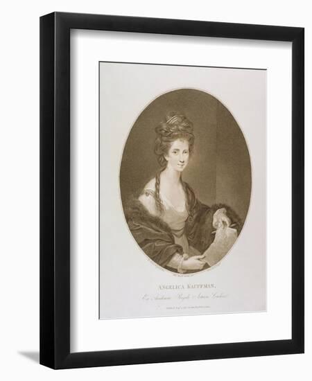 Angelica Kauffman, after Reynolds, 1780 (Stipple Engraving)-Francesco Bartolozzi-Framed Giclee Print