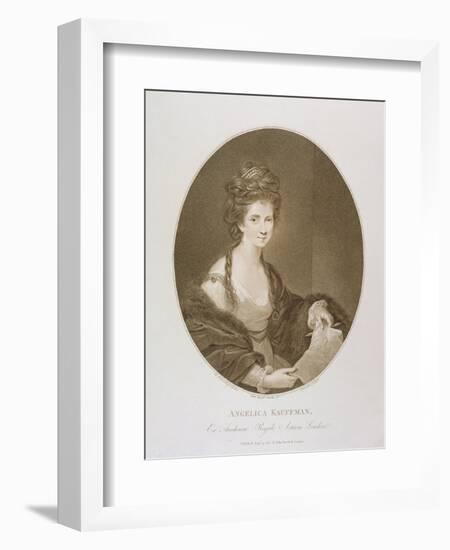Angelica Kauffman, after Reynolds, 1780 (Stipple Engraving)-Francesco Bartolozzi-Framed Premium Giclee Print