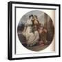Angelica Kauffmann in the Character of Design listening to the Inspiration of Poetry, 1782, (1921)-Thomas Burke-Framed Giclee Print