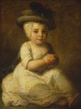 Portrait of Louis Bonomi (1777-1784), Seated Full Length, in a White Dress and Plumed Hat-Angelica Kauffmann-Giclee Print